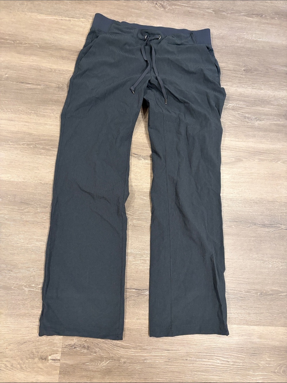 Athleta Black Wide-Leg Drawstring Pants